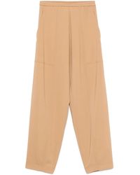 forte_forte - Stretch Cady Crepe Elasticated Cargo Pants Clothing - Lyst