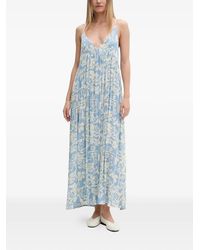 Rip Curl - Party Pack Floral-Print Pleated Maxi Dress - Lyst