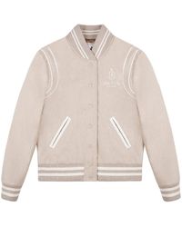 Sporty & Rich - Bomberjacke Mit Logo-Stickerei - Lyst