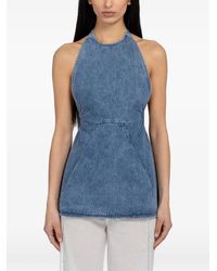 GIMAGUAS - Halterneck Backless Top - Lyst