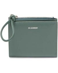 Jil Sander - Mini Giro Logo-stamp Leather Wallet - Lyst