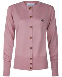 Vivienne Westwood - Orb-Embroidered Button-Front Cardigan - Lyst