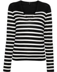 Theory - Gestreifter Pullover - Lyst