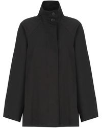 Emme - High-Neck Raglan-Sleeve Raincoat - Lyst