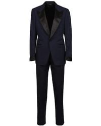 Tom Ford - Icon Shelton Midnight Wool Single-Breasted Tuxedo Suit With Silk Satin Details - Lyst