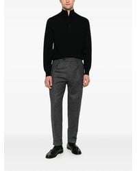 Berwich - Chiaia Herringbone Pleated Trousers - Lyst