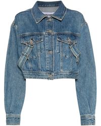 Moschino Jeans - Cotton Denim Jacket - Lyst