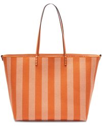 Fendi - Large Roll Striped Tote Bag - Lyst