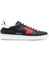 DSquared² - Boxer Leather Low-Top Sneakers - Lyst