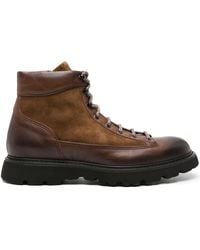 Doucal's - Schnürstiefel Mit Kontrasteinsätzen - Lyst