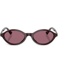 Jimmy Choo - Oval-Frame Sunglasses - Lyst