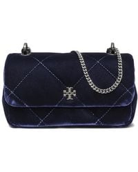 Tory Burch - Mini Kira Diamond-Quilted Velvet Cross Body Bag - Lyst
