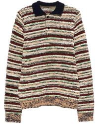Sacai - Polo A Righe - Lyst
