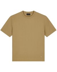 Emporio Armani - T-Shirt À Motif De Chevrons Et Broderies Logo - Lyst