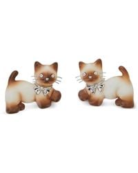 YVMIN - Cat-Motif Crystal-Embellished Hair Clips - Lyst