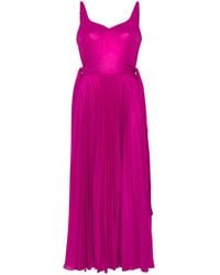 Parlor - Maxikleid Im Metallic-Look - Lyst