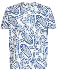 Etro - Paisley-print Short-sleeve T-shirt - Lyst