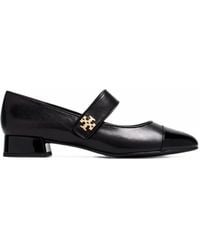 Tory Burch - Mary Jane Cap-Toe Heeled Pumps - Lyst