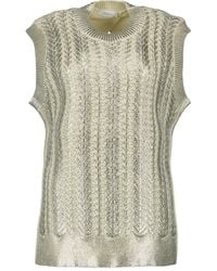 Rabanne - Gebreide Mouwloze Top Met Textuur - Lyst