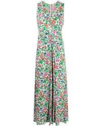 Diane von Furstenberg - Kleid mit Blumenmuster - Lyst