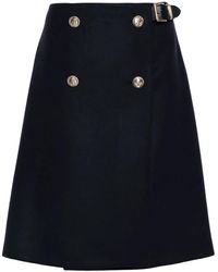 Miu Miu - Minirock Aus Schurwolle - Lyst