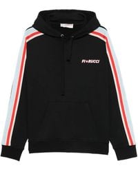 Fiorucci - Logo-Print Side-Stripe Hoodie - Lyst