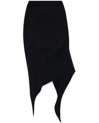 Issey Miyake - Subdued Asymmetrical Mini Skirt - Lyst
