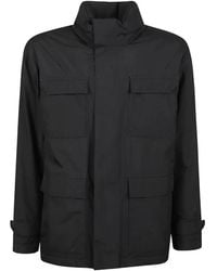 Herno - Multi-Pocket High-Neck Jacket - Lyst