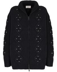 Laneus - Cardigan Con Borchie - Lyst
