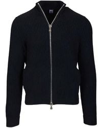 Fedeli - Ribbed-Knit Cashmere Cardigan - Lyst