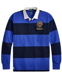 Polo Ralph Lauren - Striped Embroidered Rugby Polo Shirt - Lyst