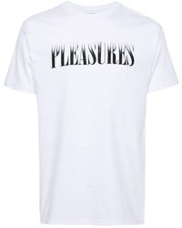 Pleasures - Logo-print Cotton T-shirt - Lyst