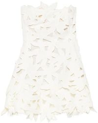 Jonathan Simkhai - Floral-Appliqué Mini Dress - Lyst