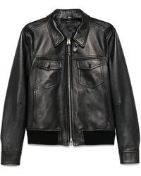 Tom Ford - Leren Jack Met Contrast - Lyst