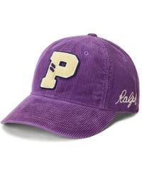 Polo Ralph Lauren - Corduroy Letter Ball Cap - Lyst
