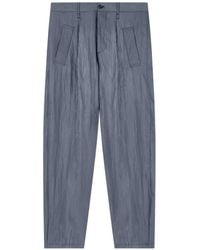 Giorgio Armani - Single-Pleat Technical Twill Trousers - Lyst
