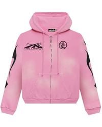 HELLSTAR - Flame-Print Zip-Up Hoodie - Lyst
