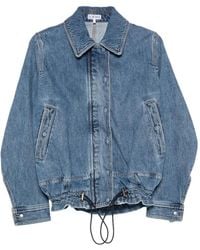 Loewe - Drawstring Denim Jacket - Lyst