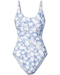 MICHAEL Michael Kors - Floral-Print Drawstring Swimsuit - Lyst