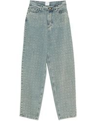 Alysi - Rhinestone-Embellished Jeans - Lyst