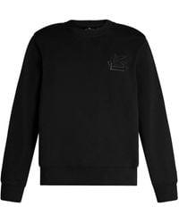 Etro - Pegaso-Appliqué Crew-Neck Sweatshirt - Lyst
