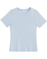 A.L.C. - Paloma Ribbed Cotton T-shirt - Lyst