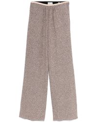 forte_forte - Lurex Wide-leg Trousers - Lyst