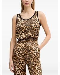 Silvian Heach - Termiz Animal-Print Sleeveless Top - Lyst