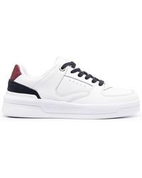Tommy Hilfiger - Monogram Low-top Leather Sneakers - Lyst