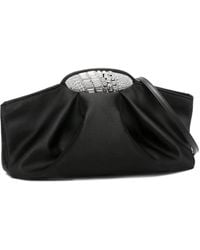 Giuseppe Zanotti - Crystal-Embellished Silk Clutch - Lyst