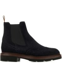 Santoni - Suede Chelsea Boots - Lyst