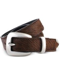 MOLEBO - Fur Buckle Belt - Lyst