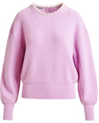 Essentiel Antwerp - Embellished-Neck Sweater - Lyst