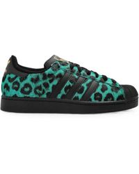 adidas - Superstar Ii Leopard-Print Leather Sneakers - Lyst